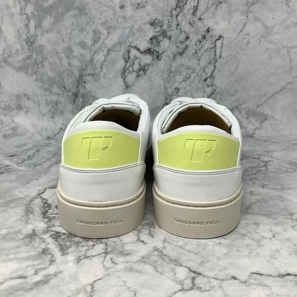 Thousand Fell Men's Size 11 White/Washed Acid Lace Up Low Sneaker Shoes L10-13 - Picture 5 of 13